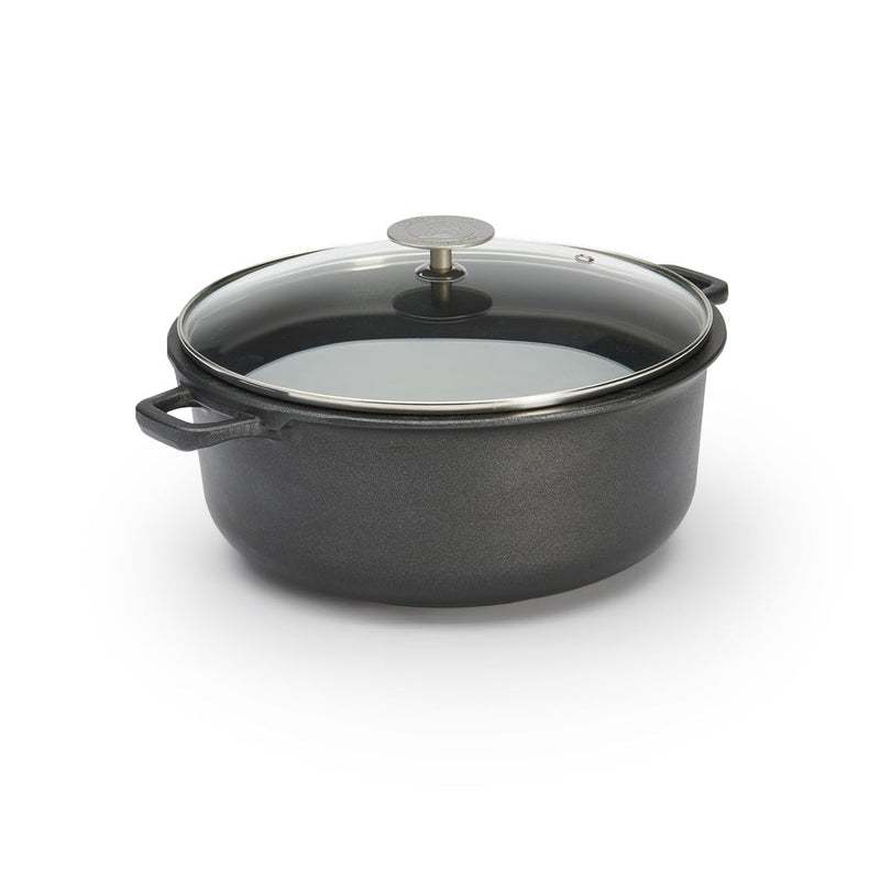 Debuyer - Choc Extreme, Stewpan 2 Handles with Glass Lid, 24cm - Limolin 