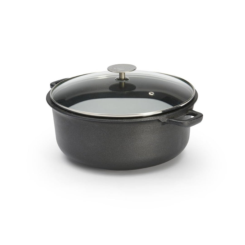 Debuyer - Choc Extreme, Stewpan 2 Handles with Glass Lid, 24cm - Limolin 