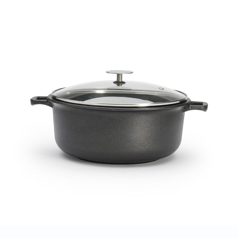 Debuyer - Choc Extreme, Stewpan 2 Handles with Glass Lid, 24cm - Limolin 