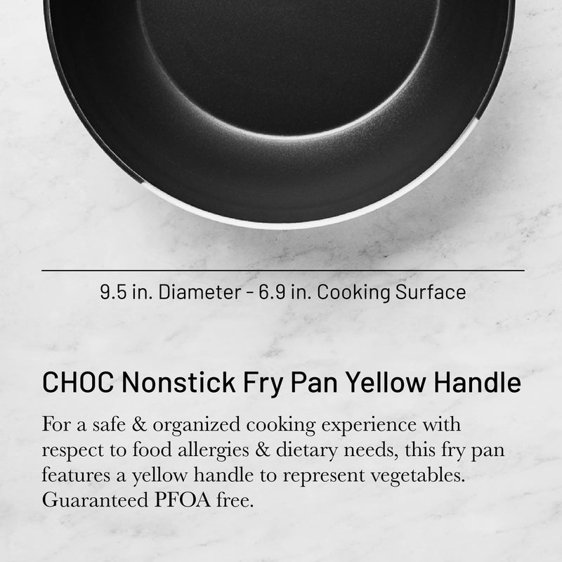 Debuyer - Choc, Frypan Round Non-Stick 24cm Yellow Handle - Limolin 