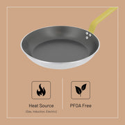 Debuyer - Choc, Frypan Round Non-Stick 24cm Yellow Handle - Limolin 