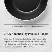 Debuyer - Choc, Frypan Round Non-stick 32cm Blue Handle - Limolin 