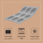 Debuyer - Elastomoule Madeleines Silicone Mold 8 - Limolin 