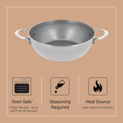 Debuyer - Mineral B, Country Frypan 28cm 2 Handles - Limolin 