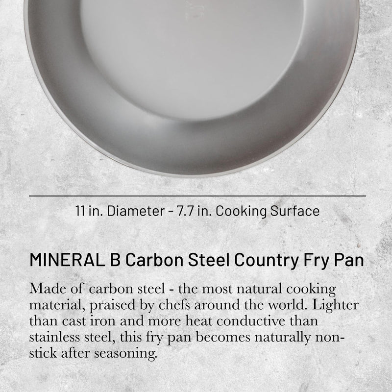 Debuyer - Mineral B Element, Country Frypan 28cm - Limolin 