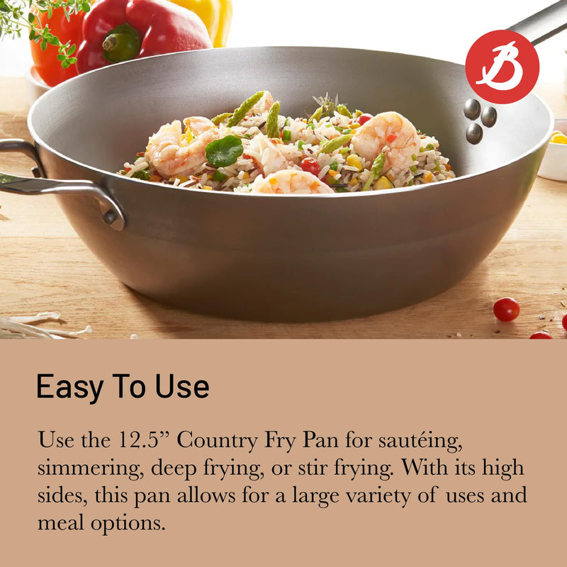 Debuyer - Mineral B Element, Country Frypan 32cm - Limolin 