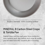 Debuyer - Mineral B Element, Pancake Pan 26cm Steel Round - Limolin 