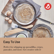 Debuyer - Mineral B Element, Pancake Pan 26cm Steel Round - Limolin 