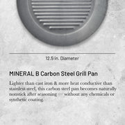 Debuyer - Mineral B Element, Round Grill Pan 32cm - Limolin 