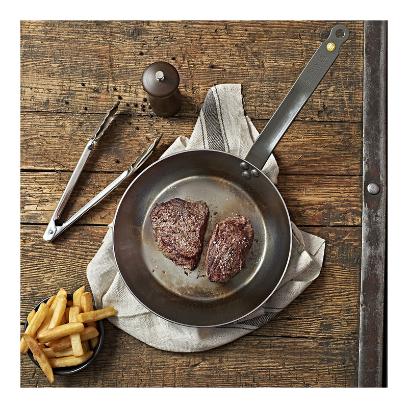 Debuyer - Mineral B Element, Steel, Frypan 20cm, Round - Limolin 