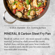 Debuyer - Mineral B Element, Steel, Frypan 32cm, Round - Limolin 