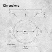 Debuyer - Mineral B, Paella Pan 32cm 2 Handles - Limolin 