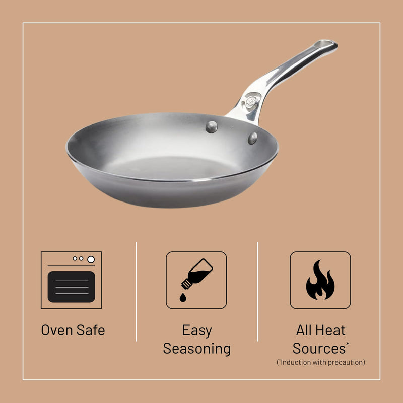 Debuyer - Mineral B Pro, Steel Frypan, Dia 20cm - Limolin 