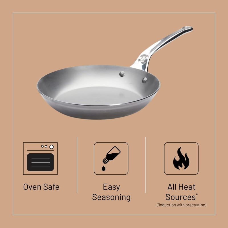 Debuyer - Mineral B Pro, Steel Frypan, Dia 28cm - Limolin 