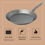 Debuyer - Mineral B, Steak Frypan, Steel, 24cm - Limolin 