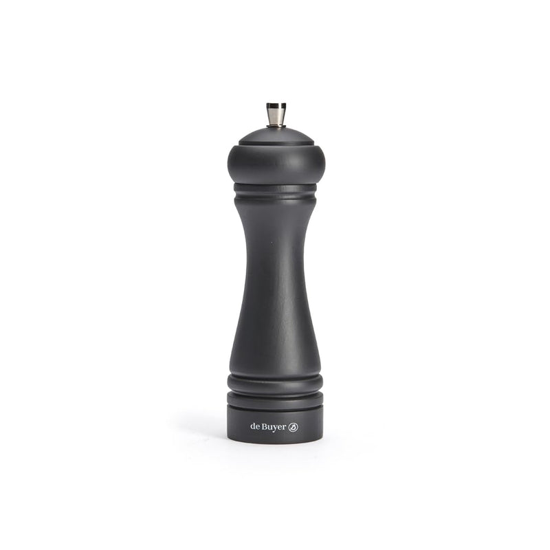 Debuyer - Salt Mill, SS Mechanism 18cm/7", Java, Matte Black - Limolin 