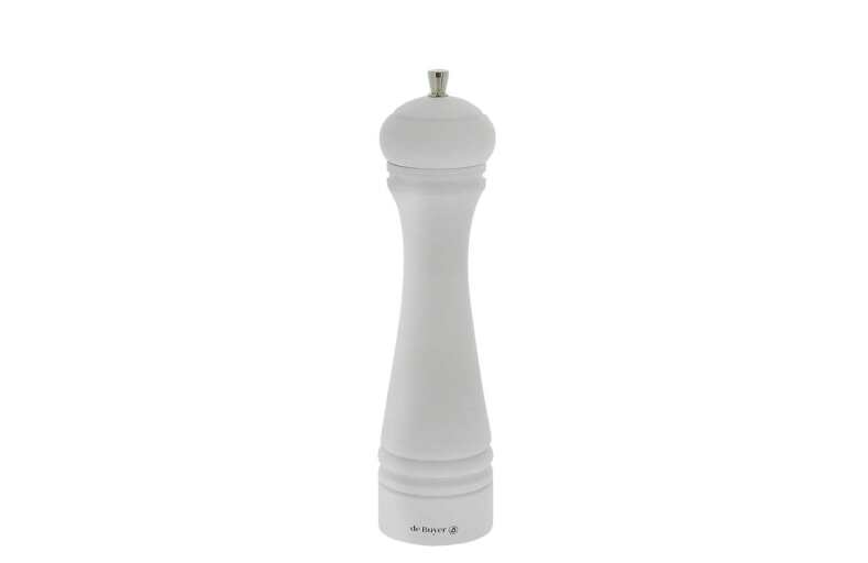 Debuyer - Salt Mill, SS Mechanism 25cm/9.84", Java, Matte White - Limolin 
