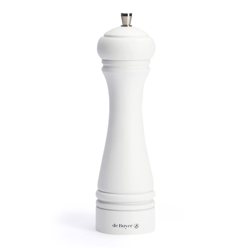 Debuyer - Salt Mill, SS Mechanism 25cm/9.84", Java, Matte White - Limolin 