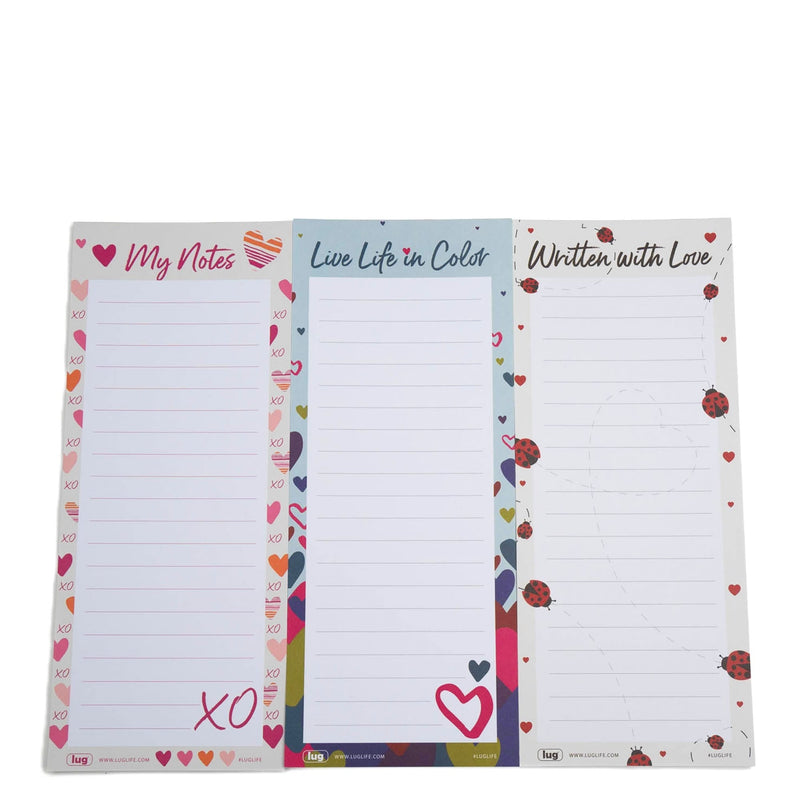 LUG - Doodle Notepad 3pk | 4.5 × 11 in