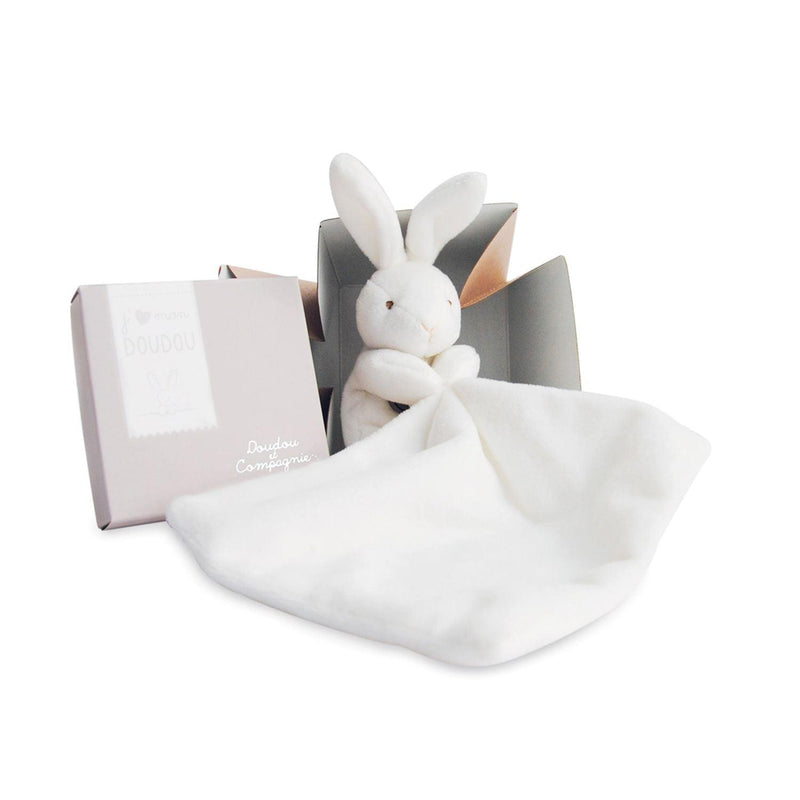 Doudou - White Rabbit Doudouin Floral Box 10 cm - Limolin 
