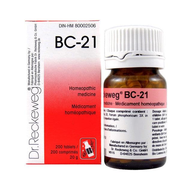 Dr Reckeweg - BC-21 - 200 tablets/comprimes - 20 g - Limolin 
