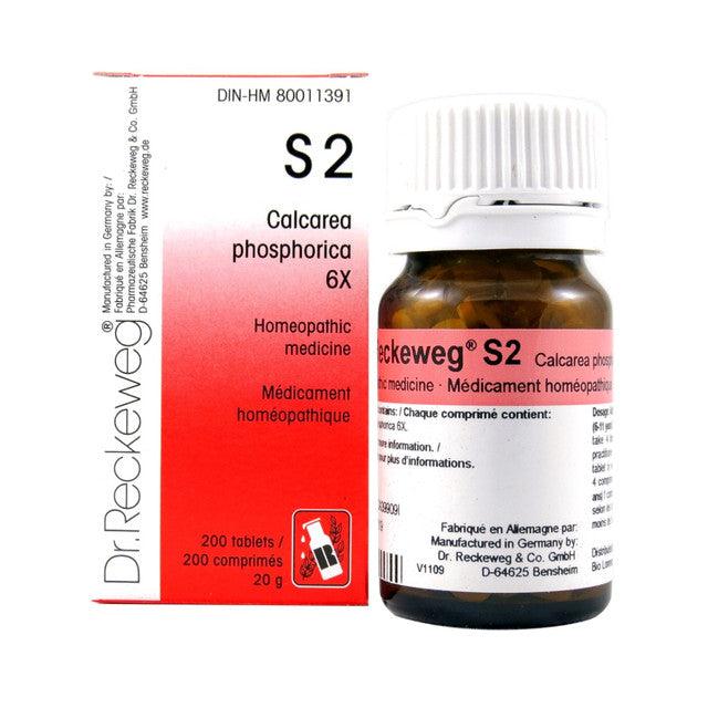 Dr Reckeweg - S2 - Calcarea phos 6X - 200 tablets/comprimes - 20 g - Limolin 