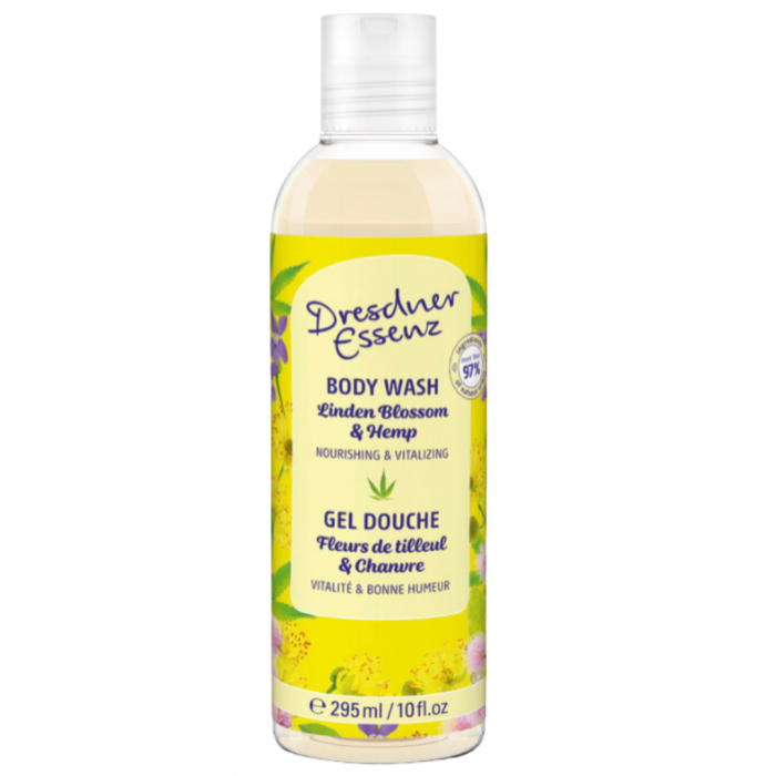 Dresdner - Essenz Wellness Body Wash Linden Blossom & Hemp 10 Fl.Oz / 295Ml - Limolin 