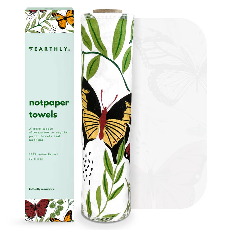 EARTHLY CO - Notpaper Towel 10/PK Butterfly meadows - Limolin 