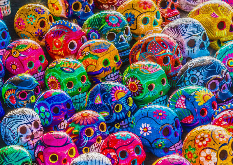 ENJOY - Colorful Skulls (1000-Piece Puzzle) - Limolin 