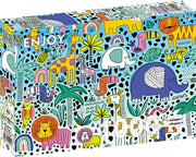 ENJOY - Doodle Safari (1000-Piece Puzzle) - Limolin 