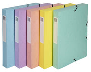 EXACOMPTA - BOX FILE A4 40MM 0.7MM AQUAREL ASS. - ASSORTED COLOURS - Limolin 