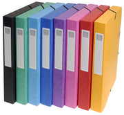 EXACOMPTA - BOX FILE PRESSBD FILE A4 25MM - ASSORTED COLOURS - Limolin 