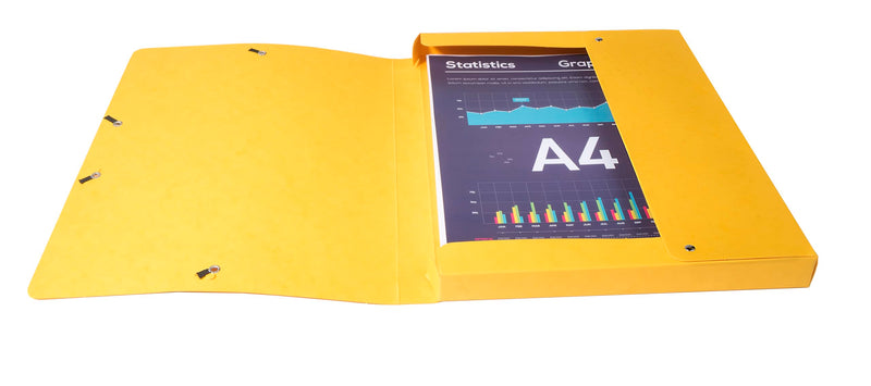 EXACOMPTA - BOX FILE PRESSBD FILE A4 25MM - ASSORTED COLOURS - Limolin 