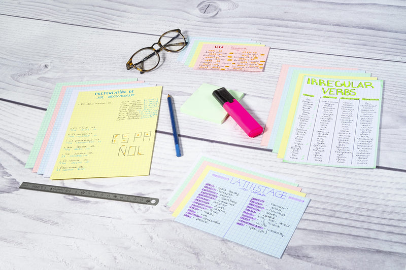EXACOMPTA - PK 100 EXA RECORD CARDS 100/150 SQ WHITE - WHITE - Limolin 