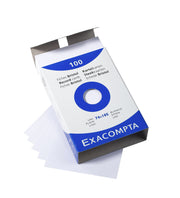 EXACOMPTA - PK 100 EXA RECORD CARDS 100/150 WHITE - WHITE - Limolin 