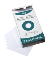 EXACOMPTA - PK100 EXA REC CARD 7.5X12.5 LINED WHITE - WHITE - Limolin 