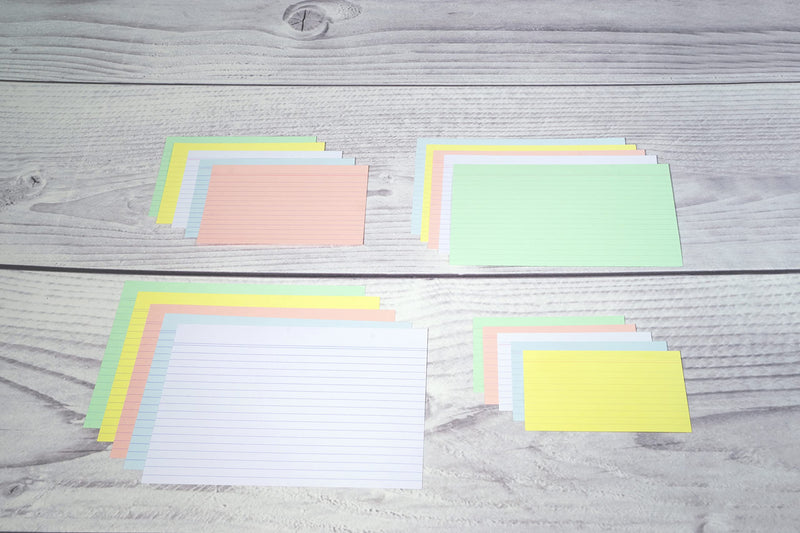 EXACOMPTA - PK100 EXA REC CARD 7.5X12.5 LINED WHITE - WHITE - Limolin 