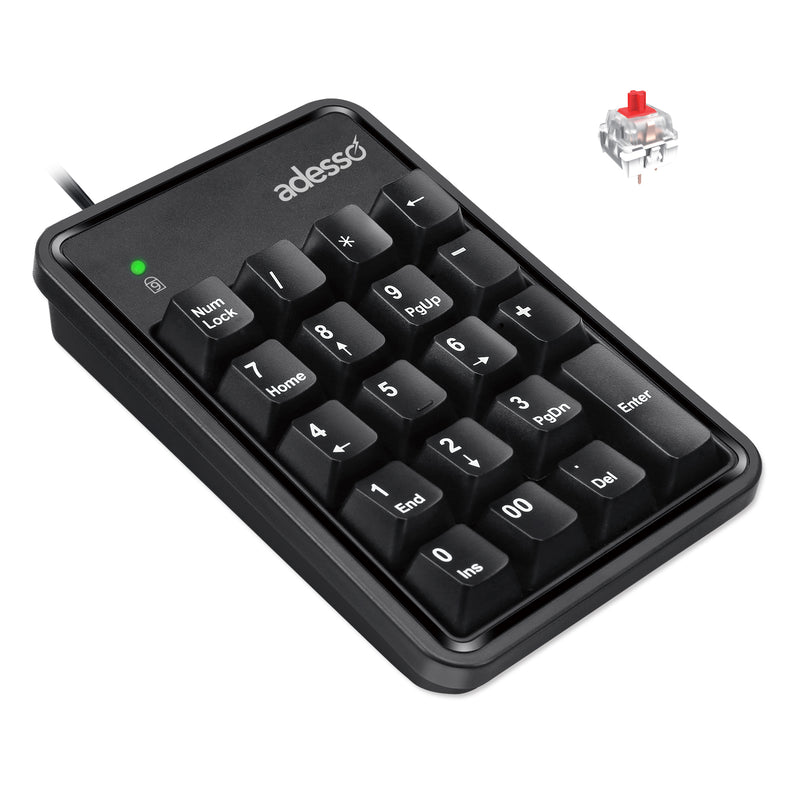Adesso - Mechanical Numeric Keypad with Cherry MX Red Switch