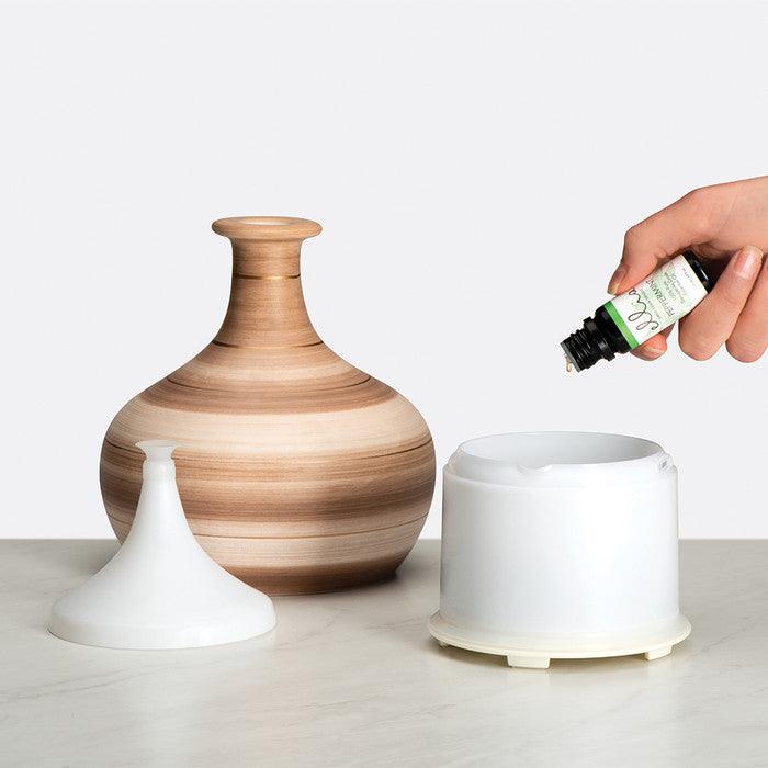 Ellia - Wander Cordless Essential Oil Ceramic Rechargeable Diffuser, Brown - Limolin 