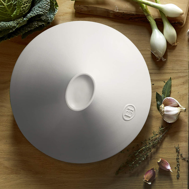 Emile Henry DELIGHT, ARDOISE, Tagine, White Lid, 4L - Limolin 
