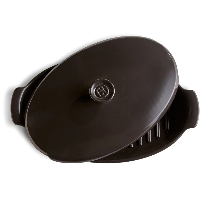 Emile Henry GRAND-CRU Papillote Steamer 41x24cm/16x9.5", 2.2L/2.3qt - Limolin 