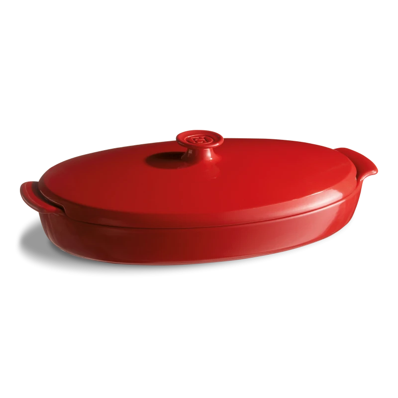 Emile Henry GRAND-CRU Papillote Steamer 41x24cm/16x9.5", 2.2L/2.3qt - Limolin 