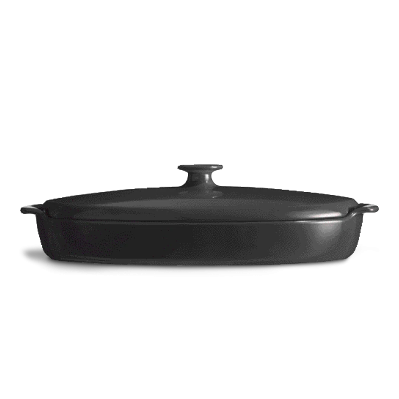 Emile Henry GRAND-CRU Papillote Steamer 41x24cm/16x9.5", 2.2L/2.3qt - Limolin 