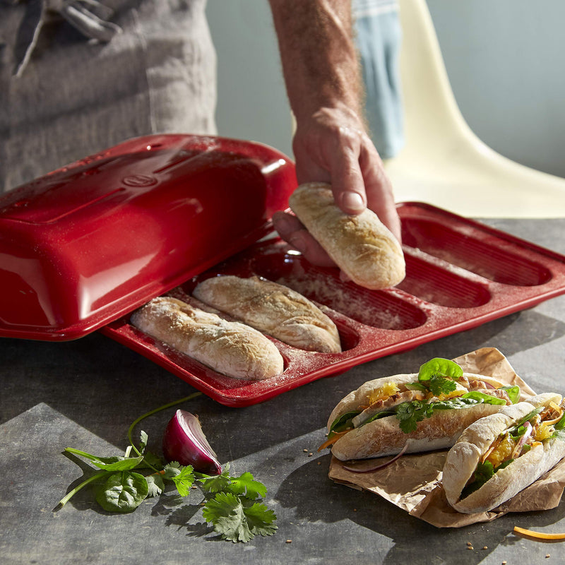 Emile Henry Mini Baguettes Baker 39x23x11cm - Limolin 