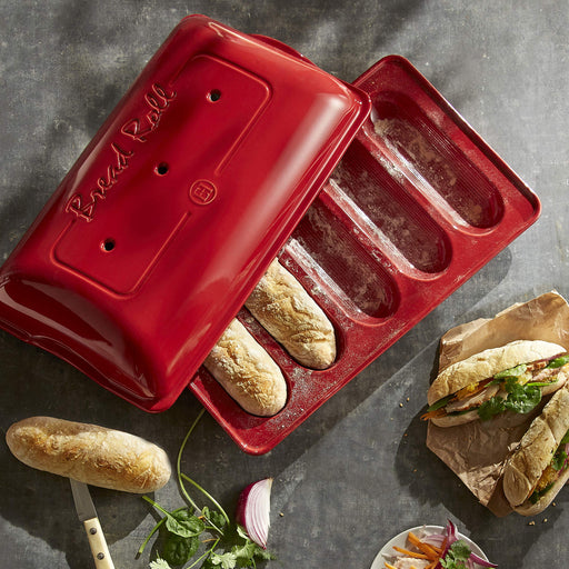 Emile Henry Mini Baguettes Baker 39x23x11cm - Limolin 