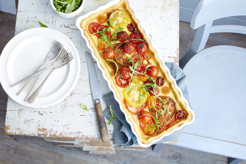 Emile Henry Slim Rectangular Tart Dish 36.5x15x5cm, 1.3L - Limolin 