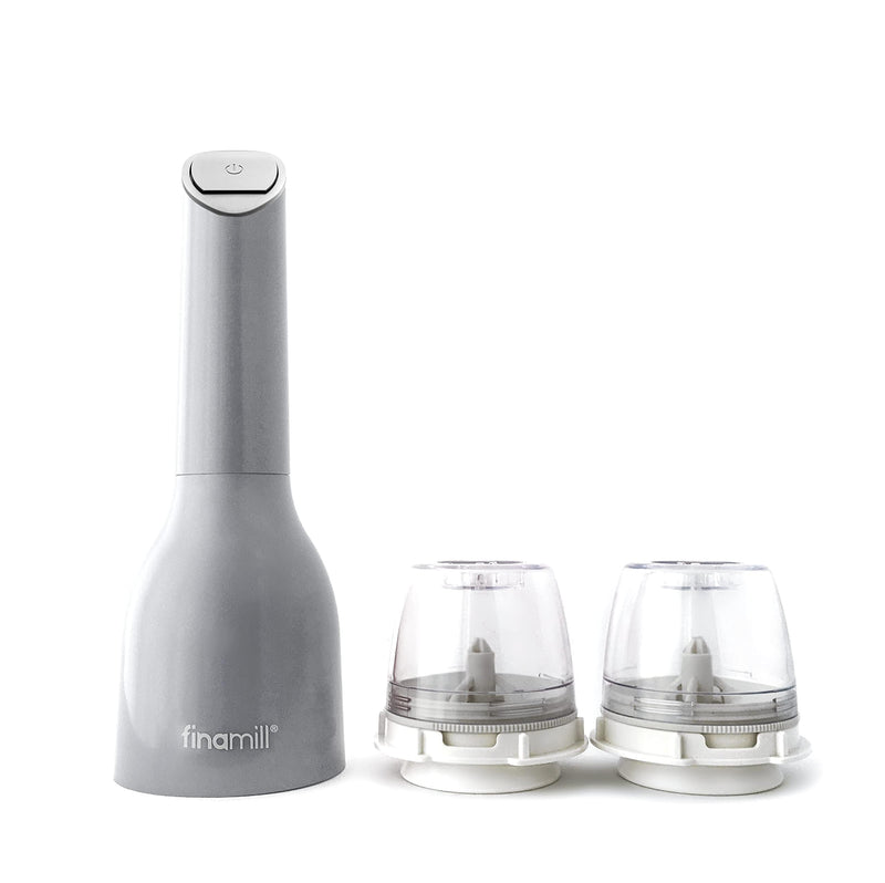 Finamill - Grinder with two FinaPod Pro Plus pods, Battery operated, Stone - Limolin 