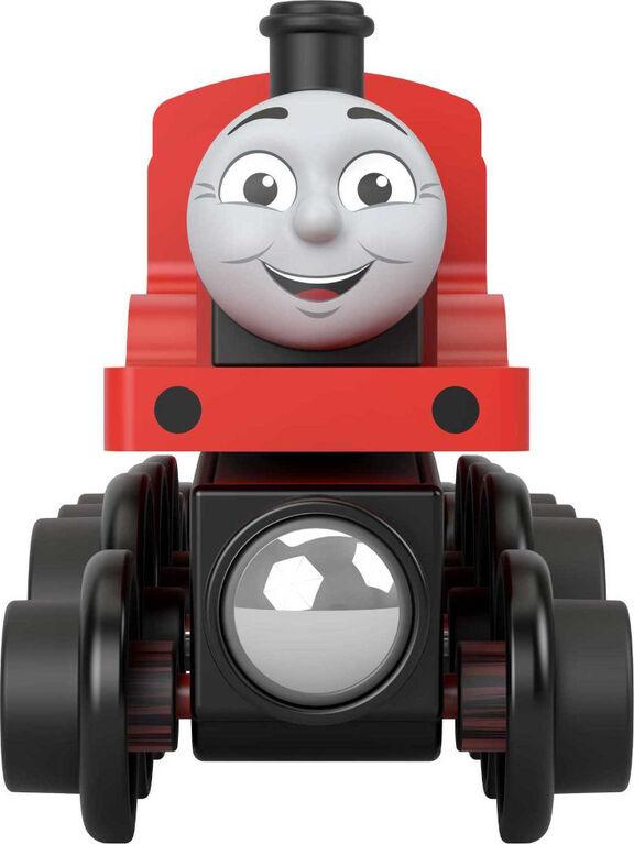 Fisher-Price - Price - Thomas And Friends - Wood Engine & Car - Large - James - Limolin 