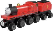 Fisher-Price - Price - Thomas And Friends - Wood Engine & Car - Large - James - Limolin 