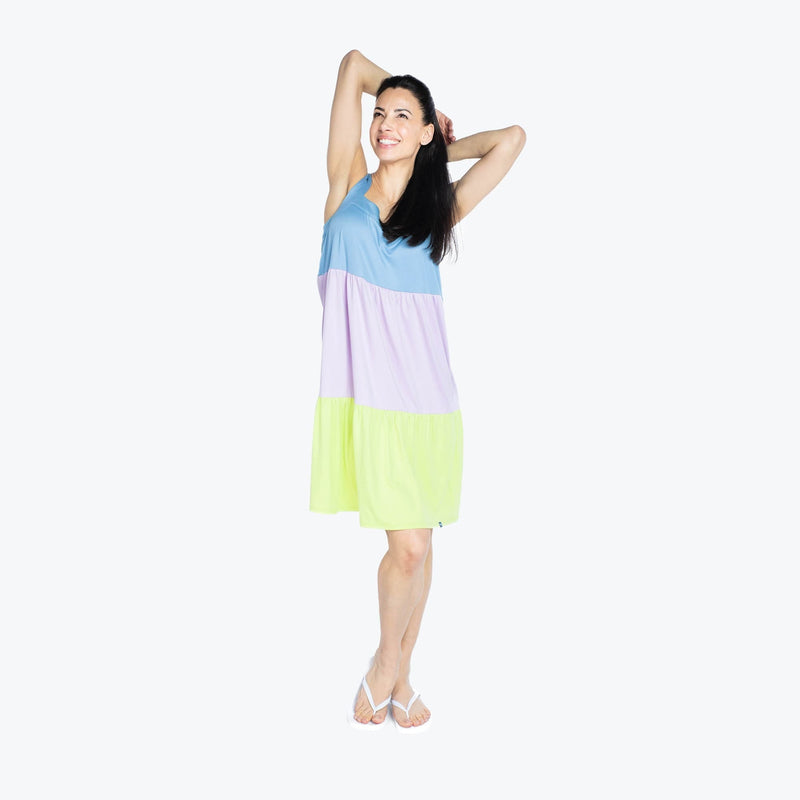 LUG - Flare Colorblock Dress